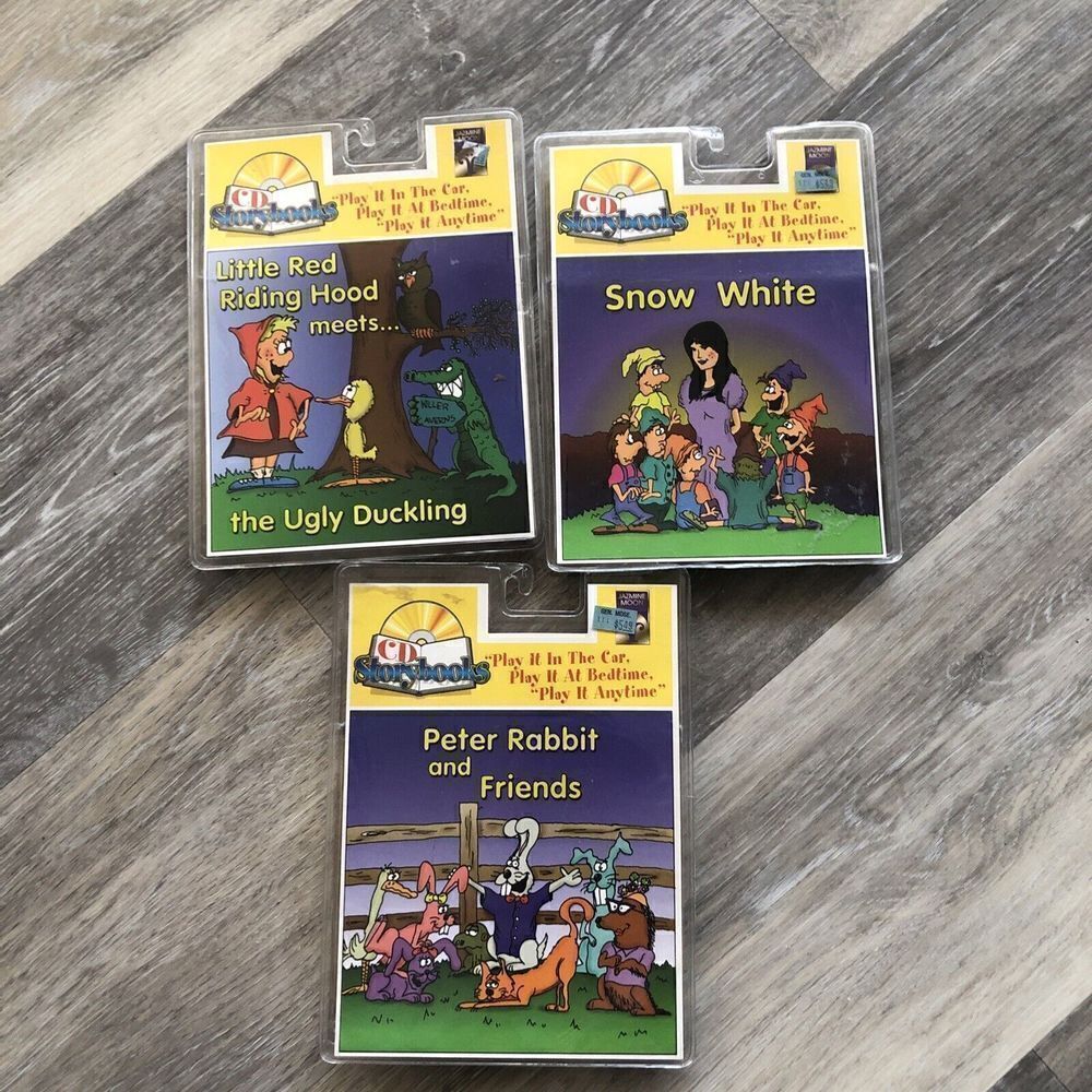 3LITTLE RED RIDING HOOD MEETS UGLY DUCKLING/snow white/peter rabbit CD STORYBOOK